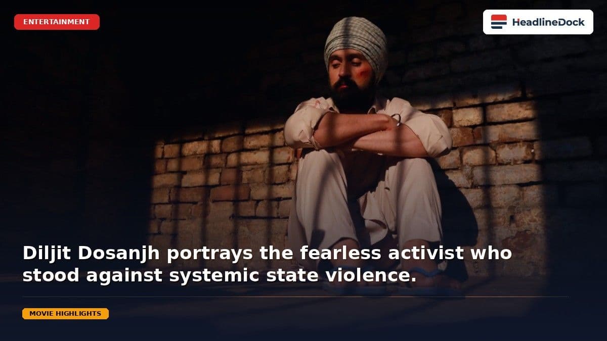 Diljit Dosanjh Stars in 'Satluj', the True Story of Jaswant Singh Khalra