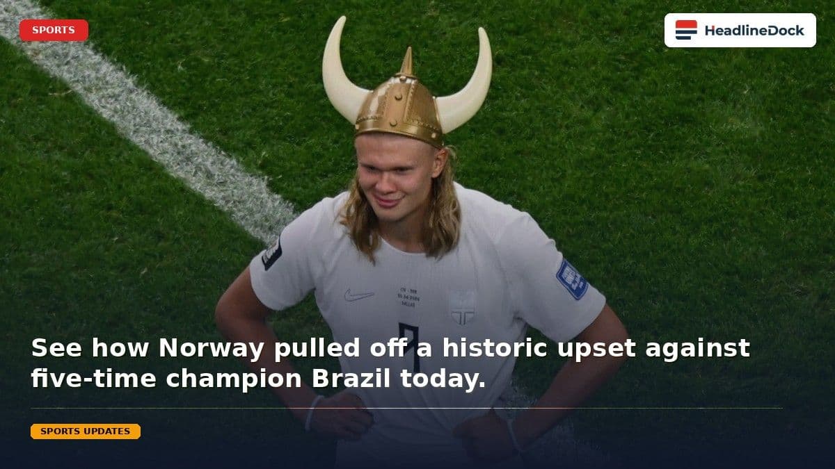 Erling Haaland Leads Norway to Historic World Cup Upset Over Brazil