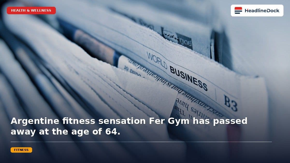 Fitness Influencer Fernando Moya, Known as Fer Gym, Dies at 64