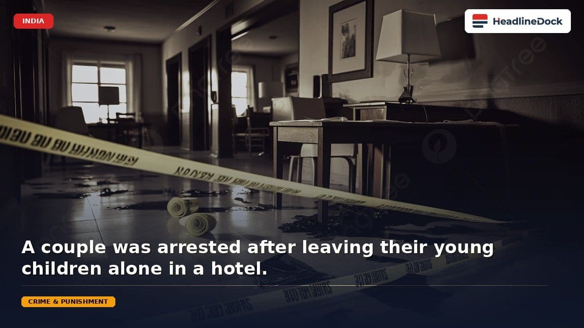 Florida Couple Arrested After Leaving Children Alone in Hotel Room to Drink