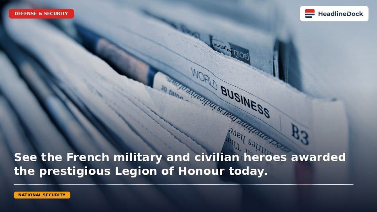 France Honors 154 Gendarmes in 2026 Summer Legion of Honour Promotion