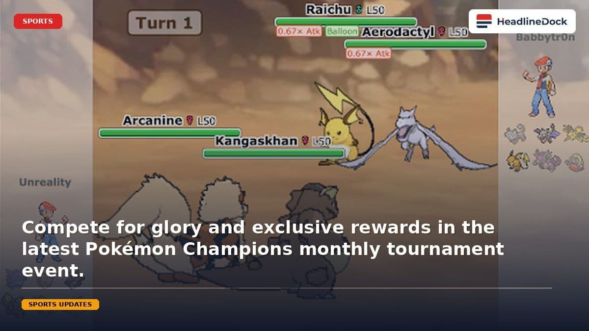 Get Ready for the Upcoming Pokémon Champions Monthly Challenge Series 2026.07 Event