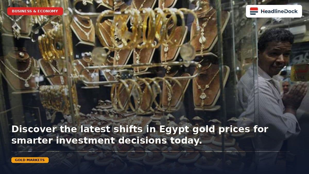 Gold Price Today 21 Karat: Market Trends and Updates in Egypt