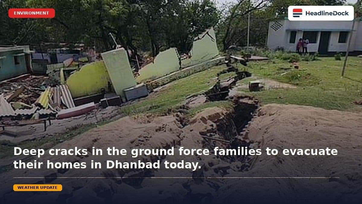 Ground Subsidence Crisis Grips Dhanbad as Homes Collapse and Road Safety Stalled
