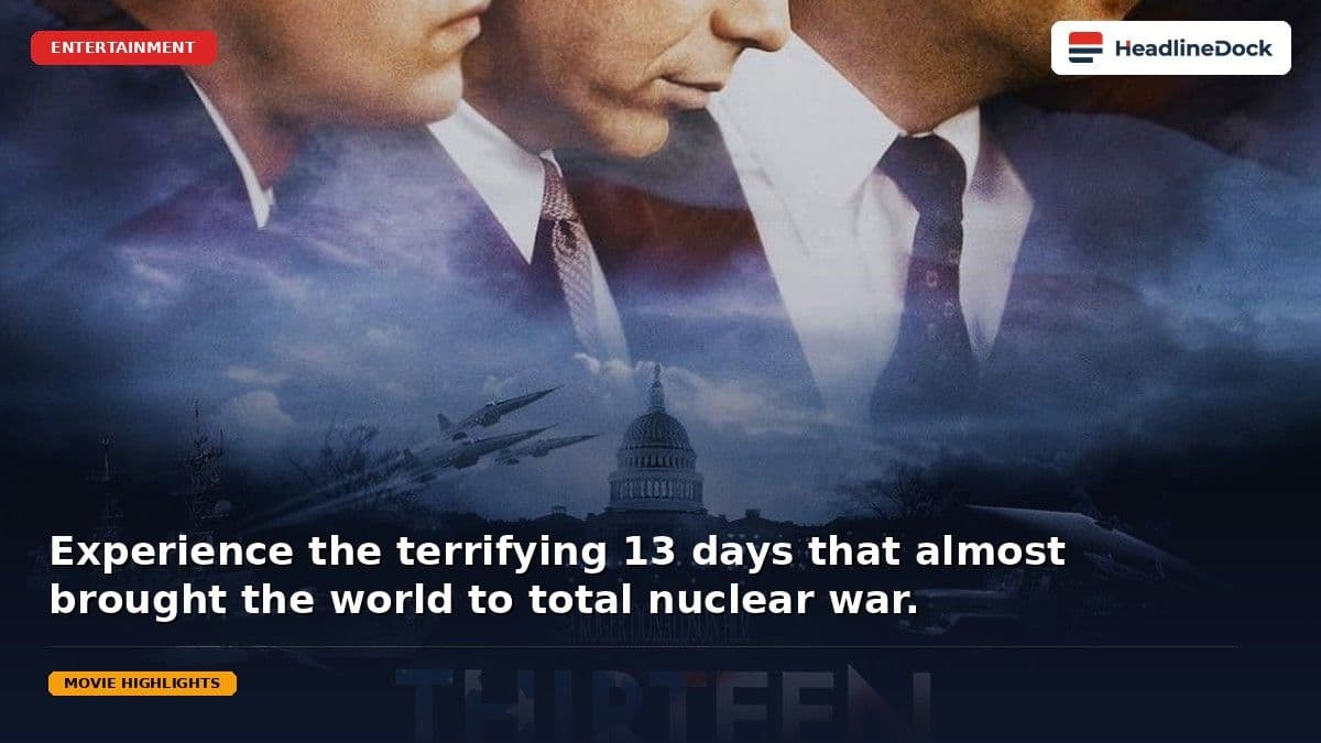 Historical Thriller Thirteen Days Airs Tonight During 3sat Independence Day Special