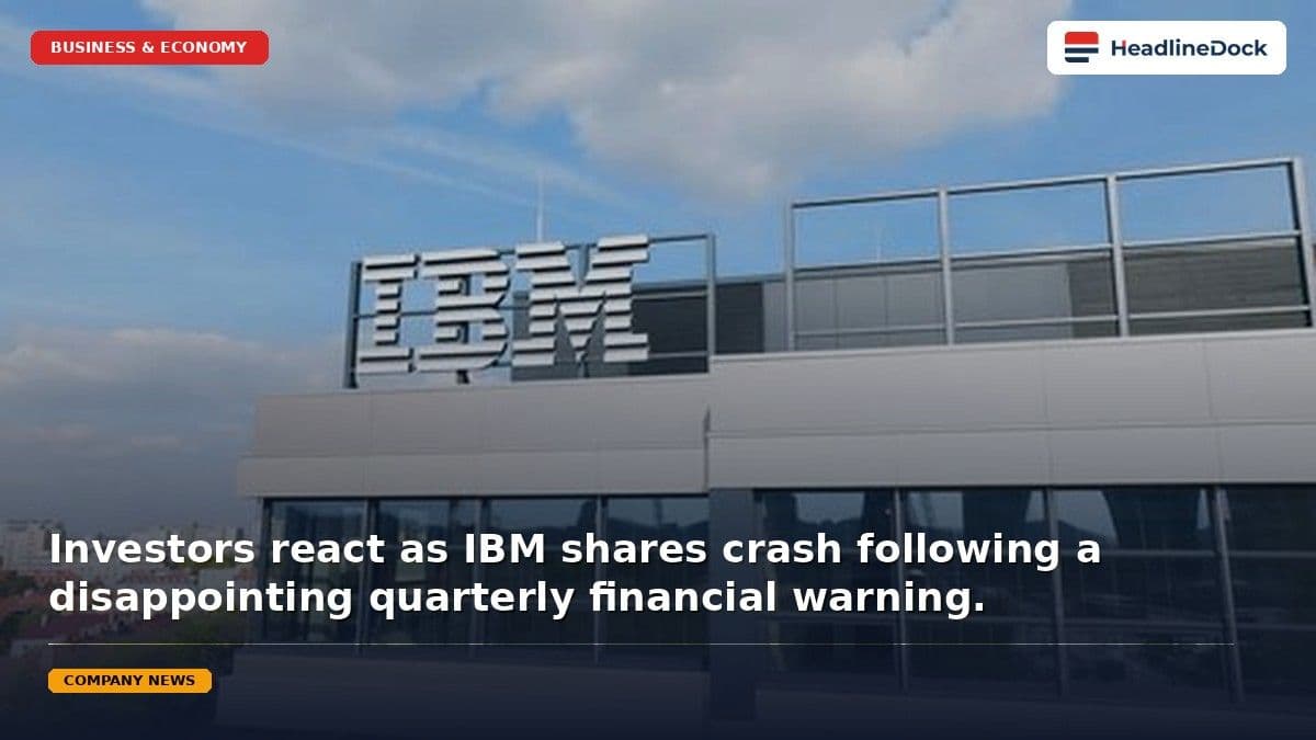 IBM Shares Plummet: Why the Tech Giant Missed Earnings Targets
