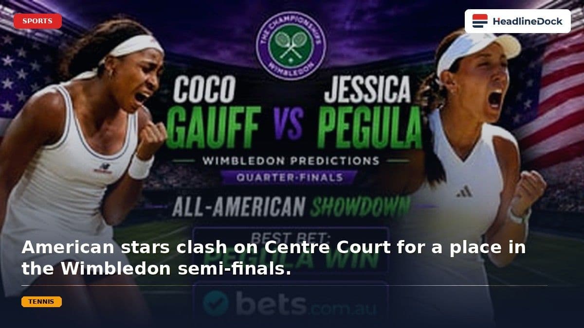 Jessica Pegula and Coco Gauff Battle for Wimbledon Semi-Final Spot