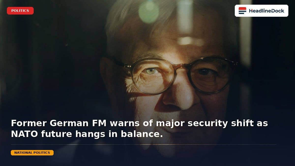 Joschka Fischer Warns of Impending US Exit from NATO Alliance Structure