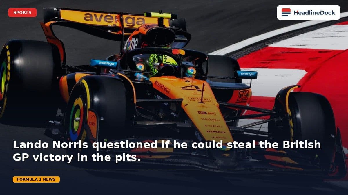 Lando Norris Pit Lane Tactical Move: Why the British GP Idea Failed