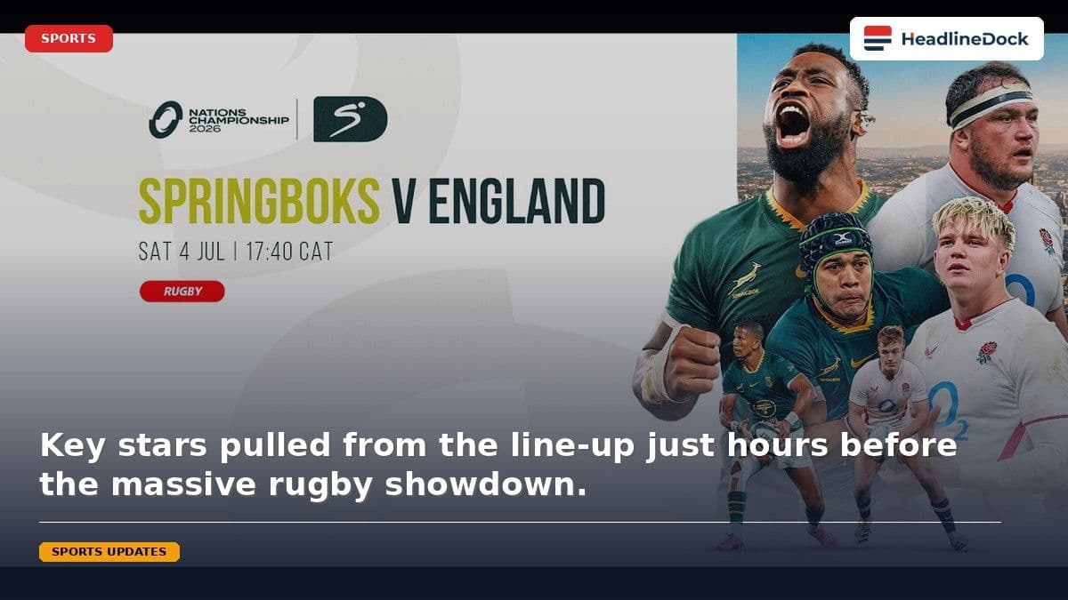 Last-Minute Squad Shifts Rock Nations Championship Clash Between Springboks and England