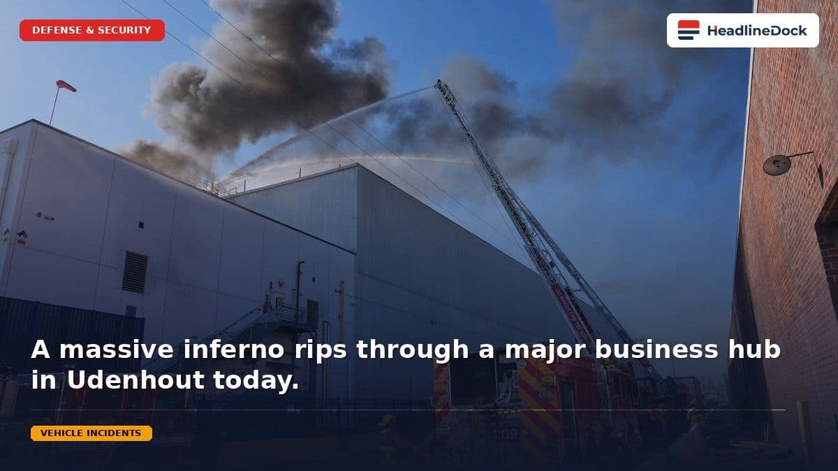 Massive Udenhout Industrial Fire Destroys Business Complex on Transportweg