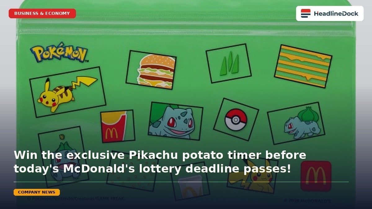 McDonald's Summer Chance Bag 2026: How to Win the Pikachu Set