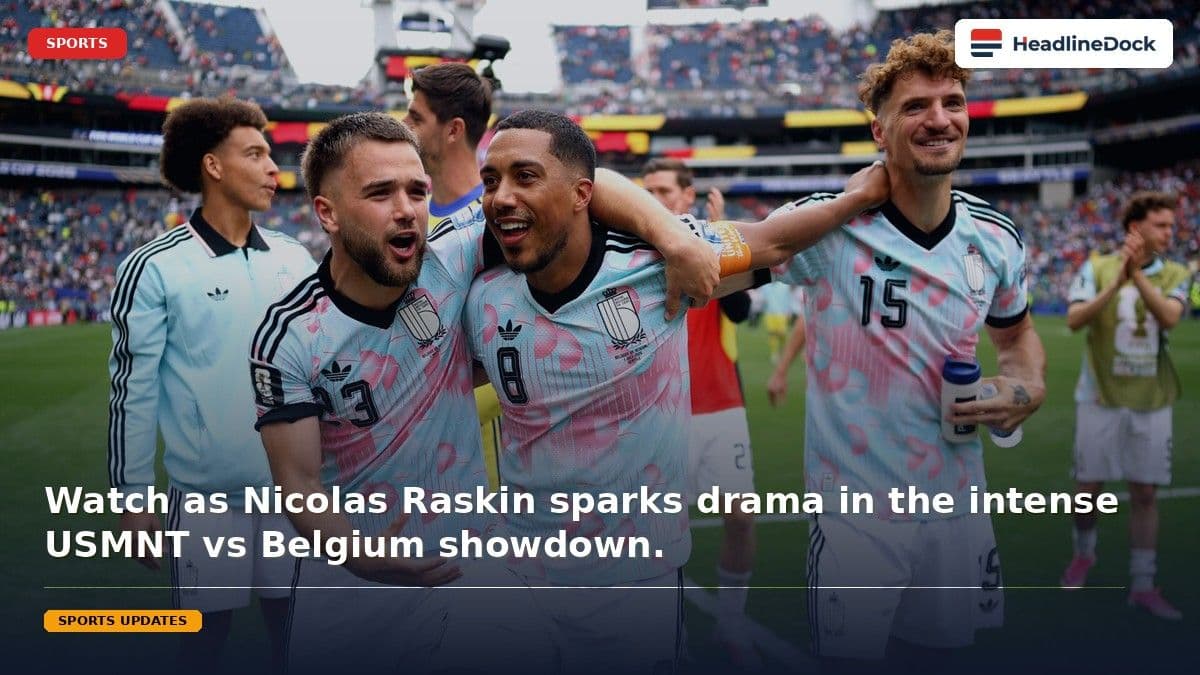 Nicolas Raskin Leads Belgium Charge in High-Stakes World Cup Clash Against USMNT