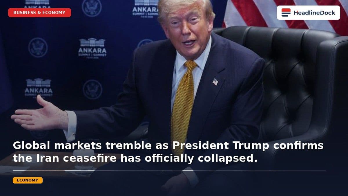 President Trump Declares Iran Ceasefire Over Following Renewed Middle East Tensions