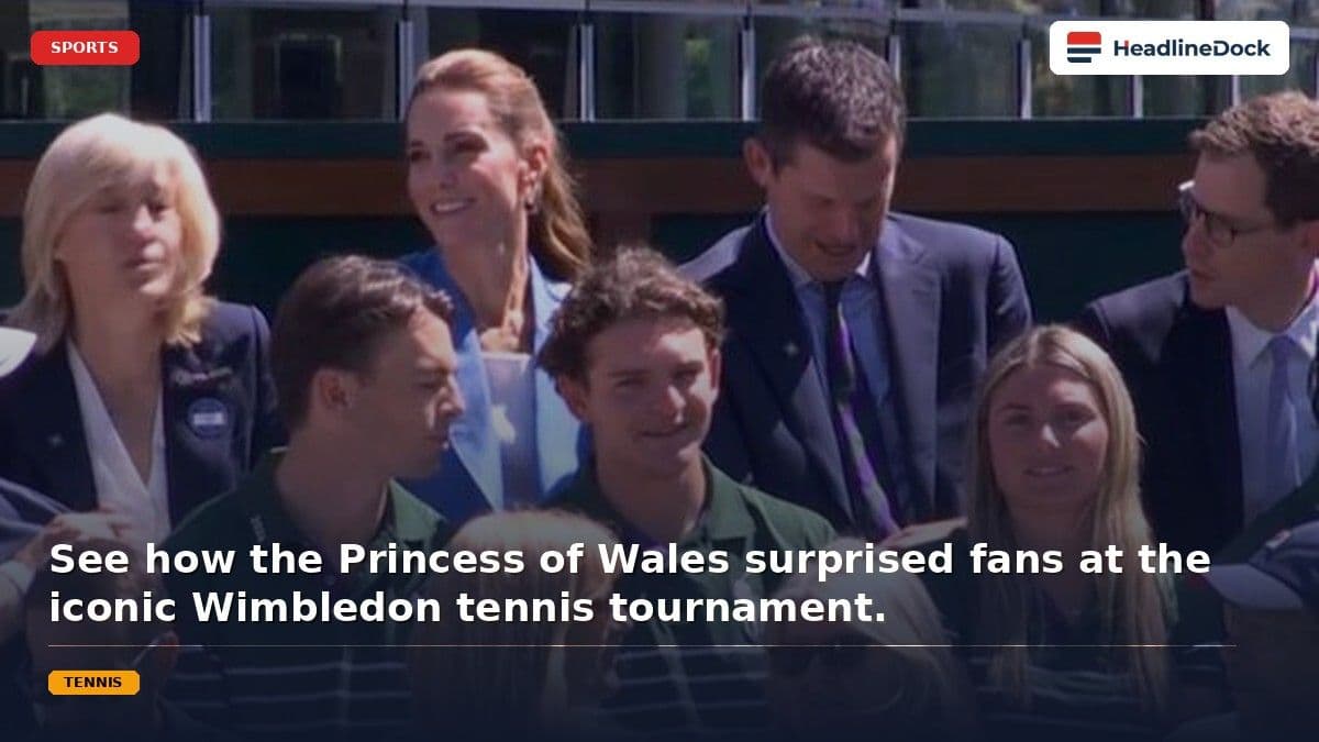 Princess of Wales Joins Tim Henman for Surprise Appearance at Wimbledon Tournament