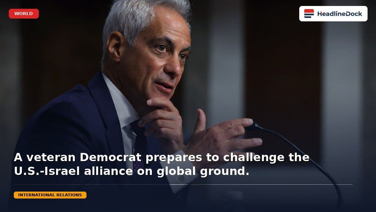 Rahm Emanuel to Deliver Blistering Critique of Netanyahu in Tel Aviv Speech