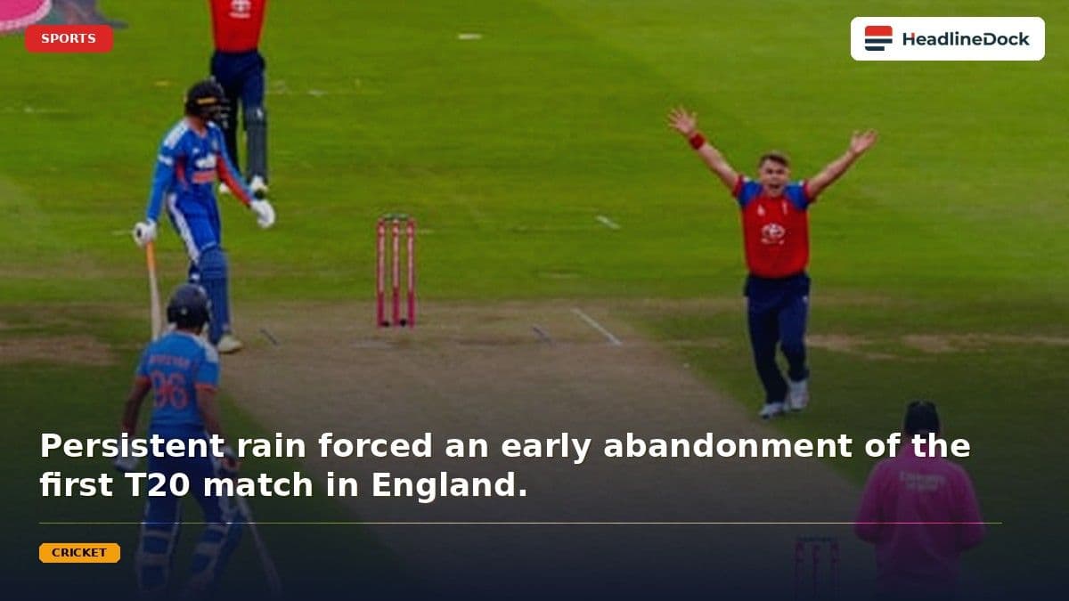 Rain Washes Out India vs England T20 Series Opener at Chester-le-Street