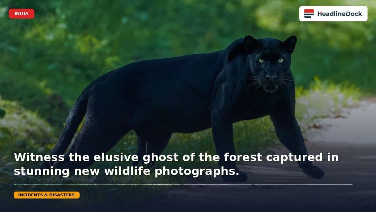 Rare Black Panther Family Captured on Camera in Assam’s Manas National Park