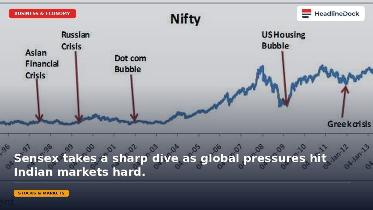 Sensex Tanks 700 Points: 3 Reasons Why the Indian Stock Market is Falling Today