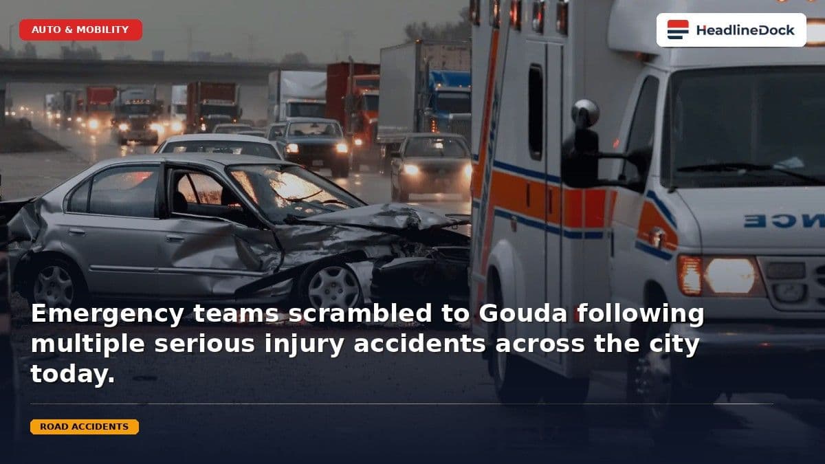Serious Traffic Accidents in Gouda Lead to Emergency Response and Road Closures