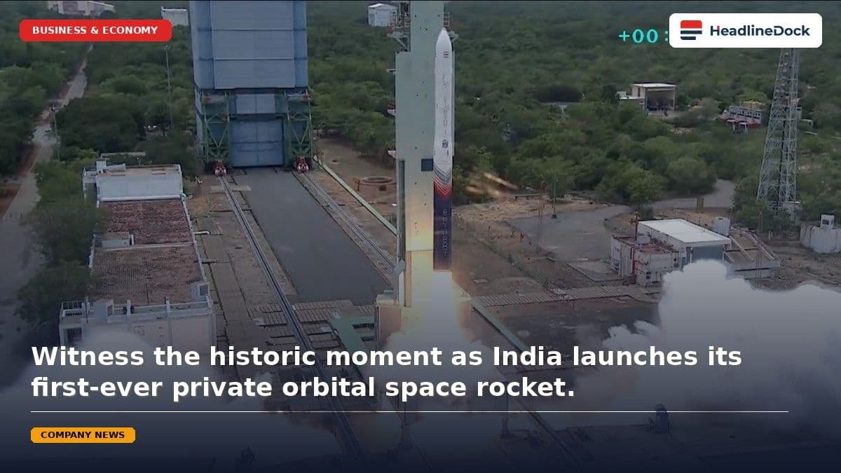 Skyroot Aerospace Launches India’s First Private Orbital Rocket Vikram-1 Success