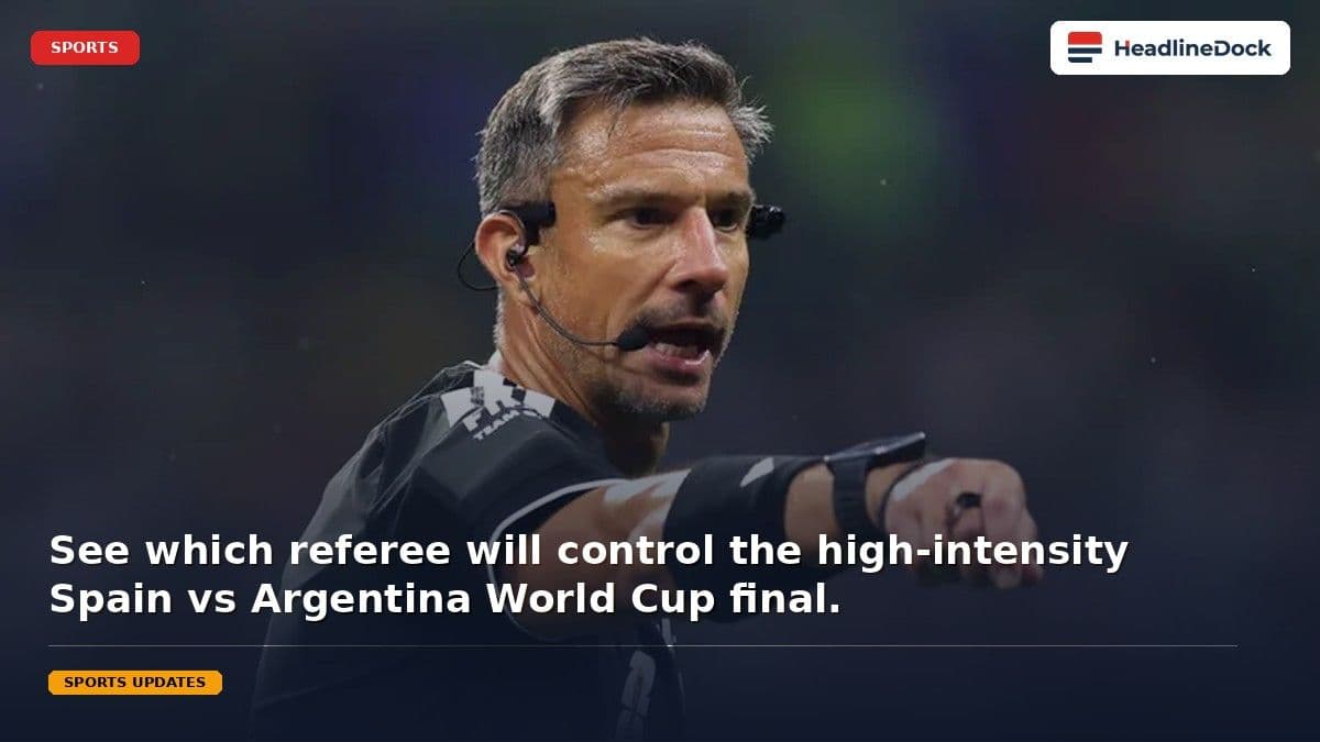Slavko Vincic Selected to Referee High-Stakes World Cup Final in New Jersey