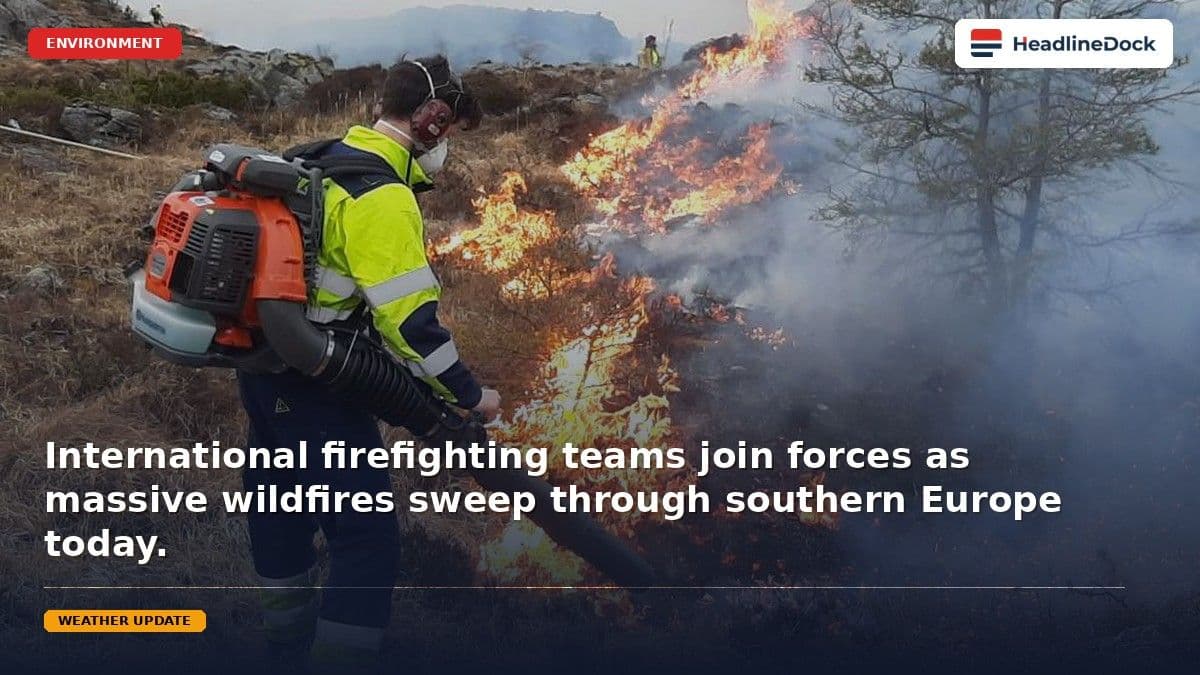 Southern Europe Faces Mounting Wildfire Crisis as International Aid Mobilizes