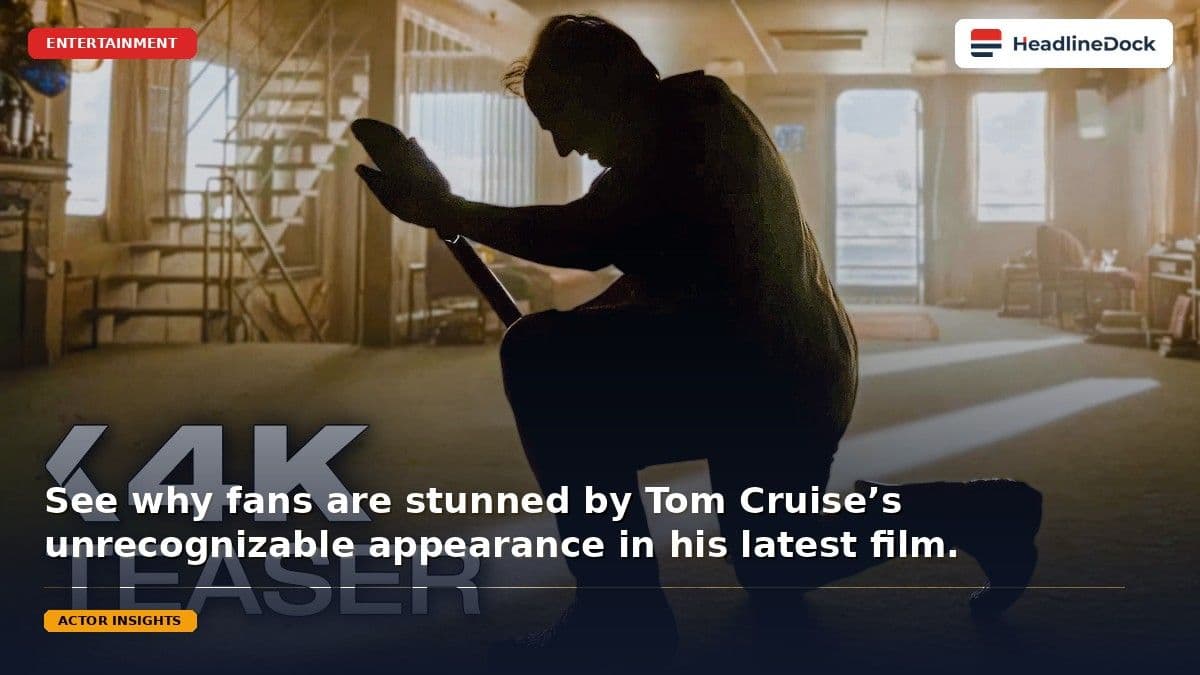 Tom Cruise Digger Trailer Reveals Actor’s Unrecognizable New Look