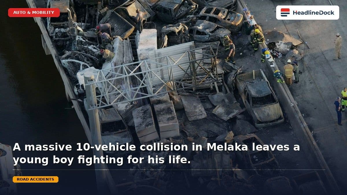 Tragic 10-Vehicle Pile-up on AMJ Highway Leaves Child in Critical Condition