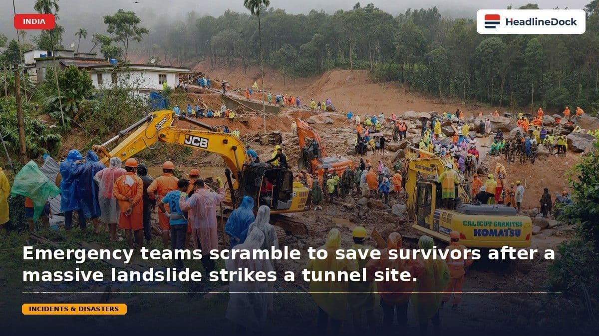 Tragic Wayanad Landslide Leaves Several Dead at Tunnel Construction Site