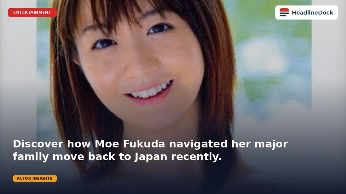 TV Personality Moe Fukuda Announces Family Return to Japan After Singapore Residency