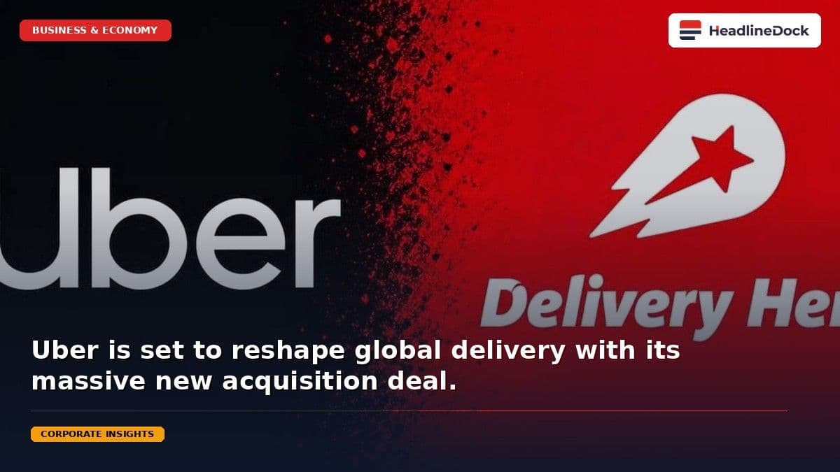 Uber Acquires Delivery Hero in Major $14.8 Billion Global Expansion Deal
