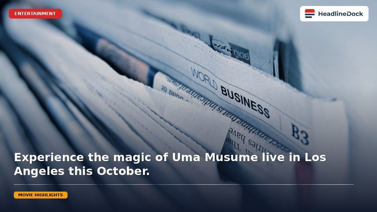 Uma Musume Pretty Derby Announces First Global Concert in Los Angeles