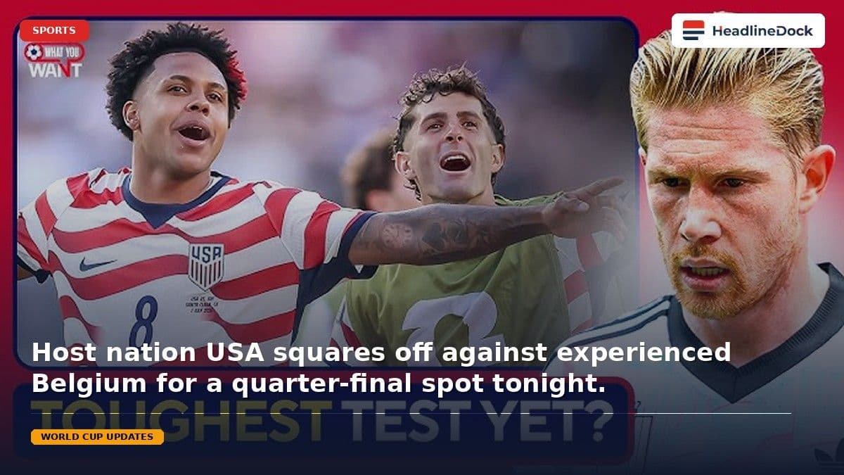 USA Faces Formidable Belgium in High-Stakes 2026 World Cup Round of 16 Clash