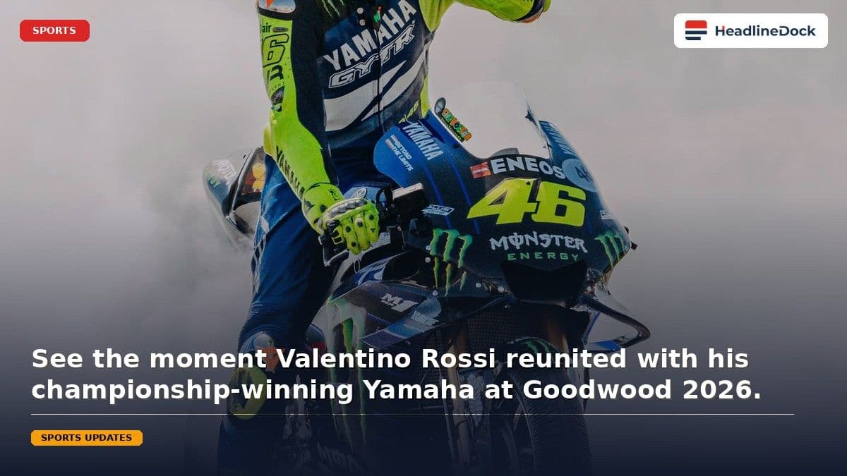 Valentino Rossi Returns to Goodwood Festival of Speed for Spectacular Performance