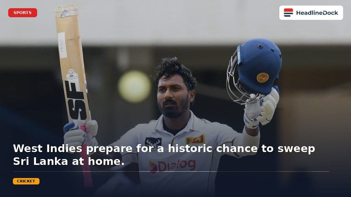 West Indies Eye Historic Series Victory Against Sri Lanka in Second Test