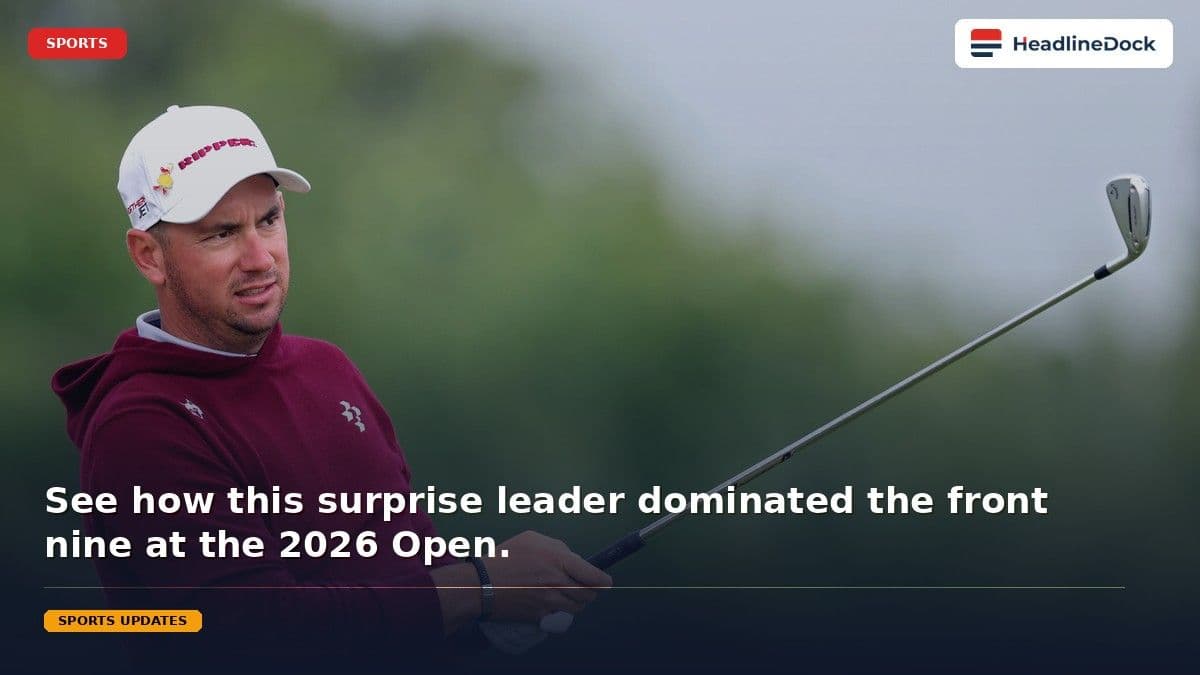 Who is Lucas Herbert? Australian Golfer Leads 2026 Open Championship