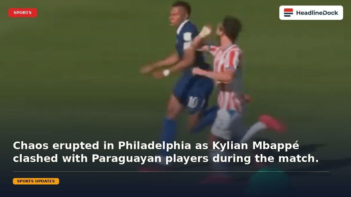 World Cup Tensions Rise After Galarza Incident with Kylian Mbappé in Philadelphia