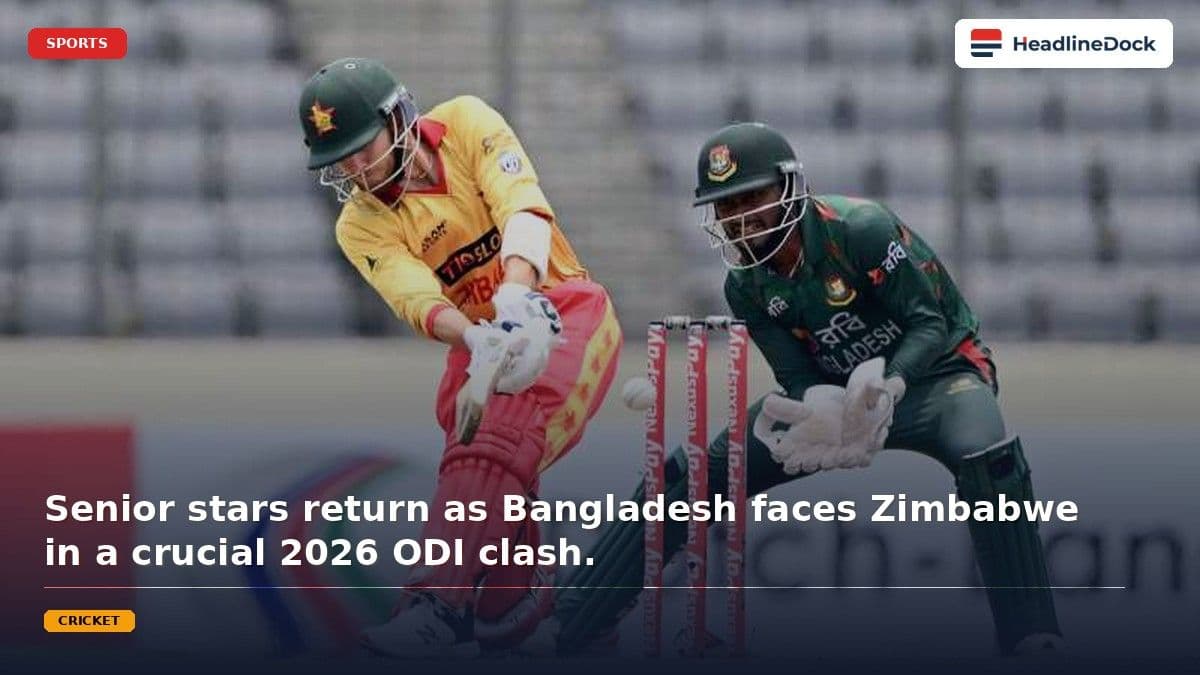 Zimbabwe vs Bangladesh Prepare for Competitive ODI Series Following Squad Adjustments